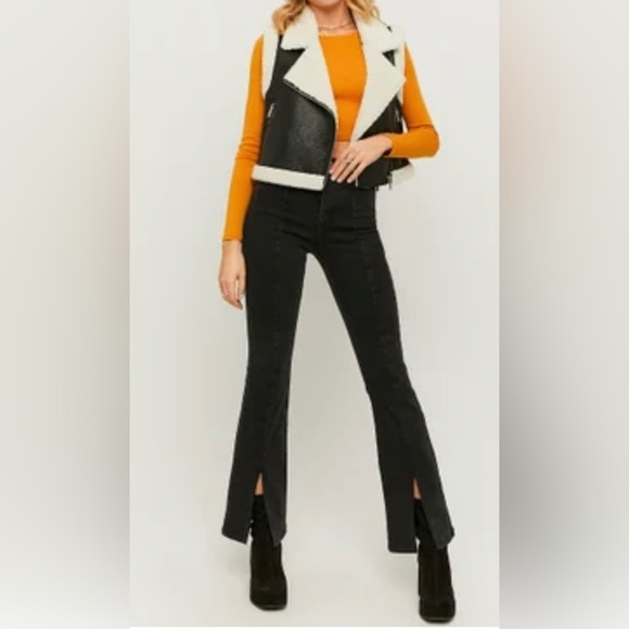 FC Jeans fur lined vest size 8 - Picture 3 of 3